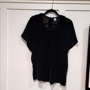 NWT Old Navy XXL, Black velvet shirt